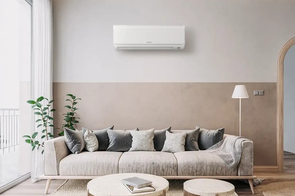 Wall-mounted ductless mini-split indoor unit