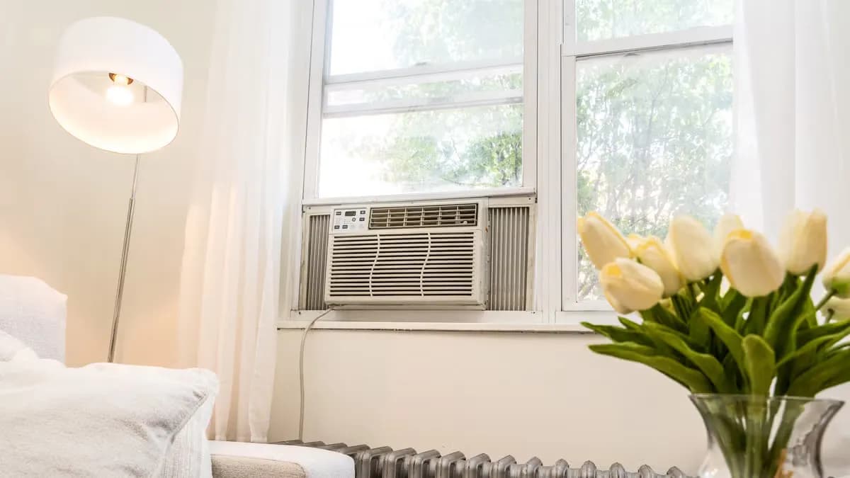 Window air conditioner installed in a window